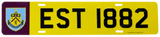 Metal Number Plate Sign 52cm x 11cm