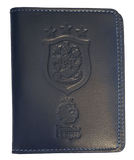 Leather Card Holder Lg Emboss Crest