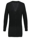 Women's longline knitted cardigan 8 / Black
