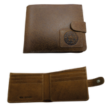 Weathered Wallet - Stamped Patch with Clip