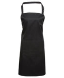 Colours bib apron with pocket One Size / Black