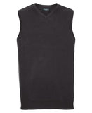 V-neck sleeveless knitted sweater 2XS. / Black
