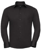 Long sleeve easycare fitted shirt S. / Black