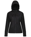 Women's venturer 3-layer hooded softshell jacket 10 / Black