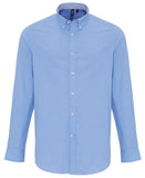 Cotton-rich Oxford stripes shirt S / Oxford Blue