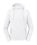 Pure organic high collar hooded sweatshirt XS / White