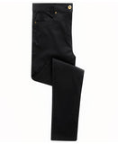 Women's performance chino jeans 8 / Black