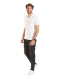 180GSM Classic V Neck T Shirt 3XL / Black