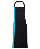 Contrast bib apron One Size / Black/Dark Grey