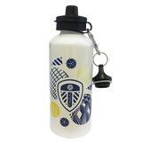 600ml Metal Water Bottle with Carabiner - White