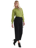 Ladies Poplin Full Sleeve Shirt S / Black