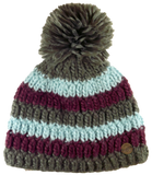 Loose Knit Triple Bobble Hat - Fleece lined