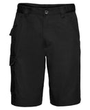 Polycotton twill workwear shorts 28 / Black