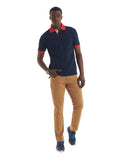 250GSM Contrast Pique Poloshirt S / White