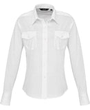 Women's long sleeve pilot shirt 8 / WhiTe
