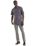 Mens Pinpoint Oxford Half Sleeve Shirt 3XL / Black