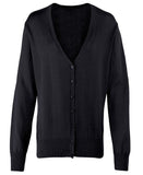 Women's button-through knitted cardigan 8 / Black.