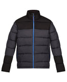 Vintage puffer jacket S / Seal Grey/Black