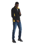 280GSM Two Tone Full Zip Fleece Jacket 3XL / Black Charcoal