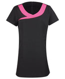 Ivy beauty and spa tunic 6 / Black/Hot Pink