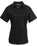 Women's signature Oxford short sleeve shirt 8 / Black