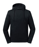 Pure organic high collar hooded sweatshirt