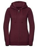 Women's authentic melange zipped hood sweatshirt