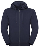 Authentic melange zipped hood sweatshirt