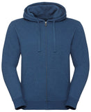 Authentic melange zipped hood sweatshirt