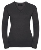 Women's v-neck knitted sweater