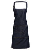 Jeans stitch bib apron