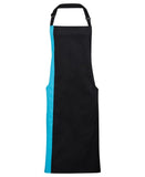 Contrast bib apron