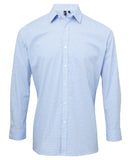 Microcheck (Gingham) long sleeve cotton shirt