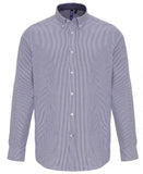 Cotton-rich Oxford stripes shirt