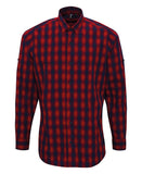 Mulligan check cotton long sleeve shirt