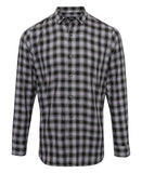 Mulligan check cotton long sleeve shirt