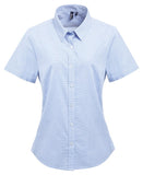 Women's Microcheck (Gingham) short sleeve cotton shirt