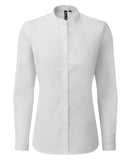 Women's banded collar 'grandad' shirt