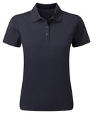 Women's spun dyed sustainable polo shirt