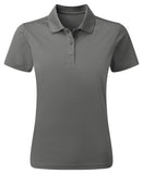 Women's spun dyed sustainable polo shirt