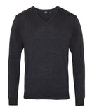 V-neck knitted sweater