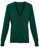 Women's button-through knitted cardigan