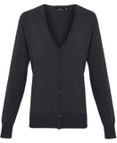 Women's button-through knitted cardigan