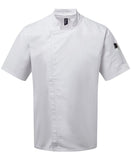 Chef's zip-close short sleeve jacket